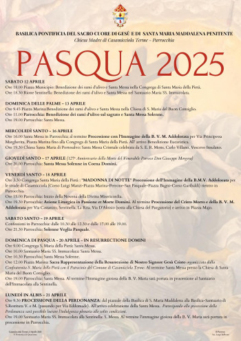 Pasqua 2025 a Casamicciola: MADONNA DI NOTTE